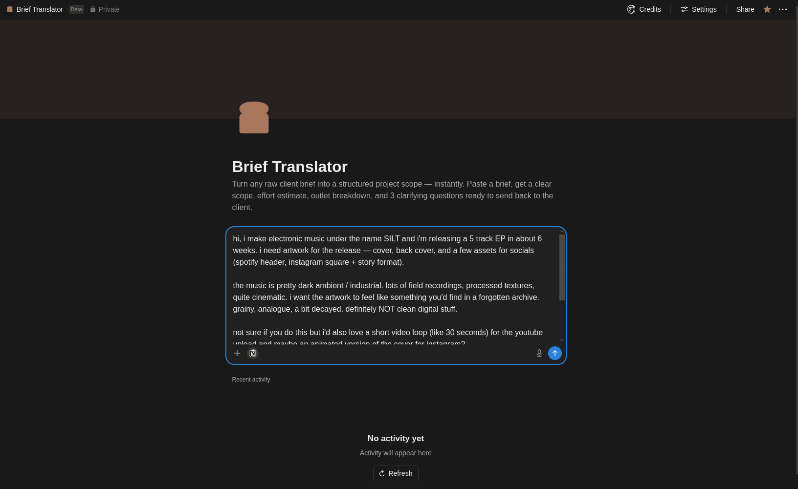 Brief Translator